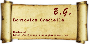 Bontovics Graciella névjegykártya